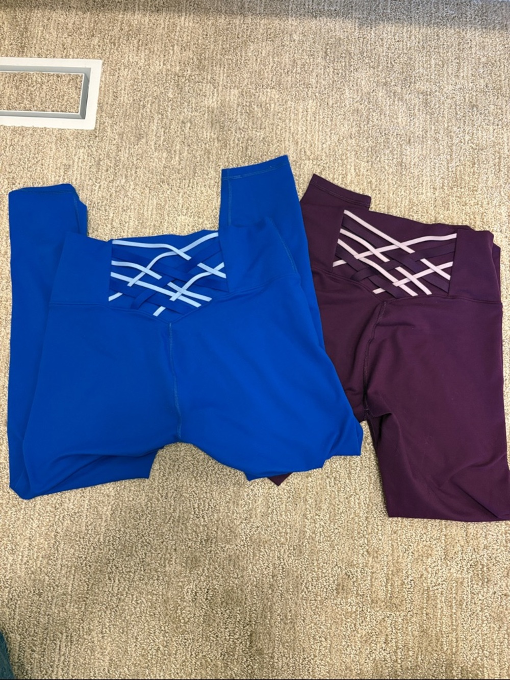 Fabletics Active Leggings - Blue and Purple
